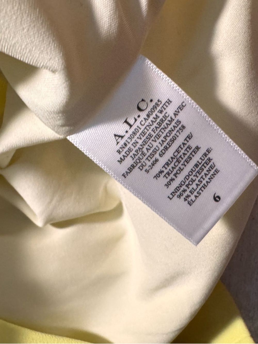 A.L.C. Strapless Elsie Mini Dress in Citrine, size 6, NWT - Picture 8 of 12